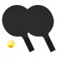 Tischtennis-Set Massiv, schwarz